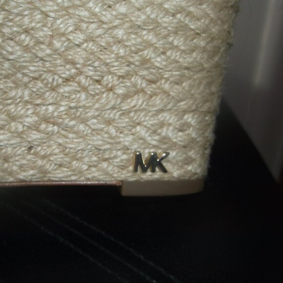 Michael Kors Blue Jean Wedge Sandals Size 6 1/2 - Picture 3 of 10